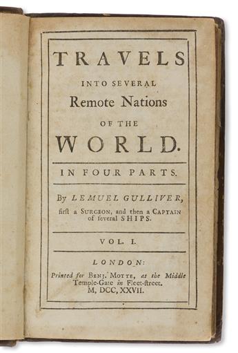 Swift, Jonathan (1667-1745) Travels into Several Remote Nations of the World, by Lemuel Gulliver.